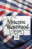 画像5: Vivienne Westwood MAN / タータンクラシックシャツ 44 ネイビー  O-24-11-17-079-bl-YM-OS (5)