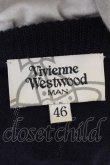 画像4: Vivienne Westwood MAN / サティアプリントカーディガン 46 ネイビー  O-24-12-22-031-to-YM-OS (4)