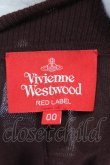 画像6: Vivienne Westwood / スリットスクエアカーディガン 00 ワイン  O-25-01-12-008-to-YM-OS (6)