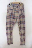 画像2: ヴィヴィアンウエストウッド MAN 中古 / TARTAN NEW ASYMMETRICパンツ M アイボリー  O-25-01-19-001-pa-YM-OS (2)