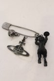 画像3: ヴィヴィアンウエストウッド 中古 / GIANT SATYR SAFETY PINS  ブラック  O-25-02-09-010-ac-YM-OS (3)