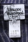 画像3: Vivienne Westwood / ストライプボタンダウンパンツ    44 紺  S-23-11-29-048-pa-AS-ZS (3)