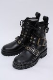 画像2: 【SALE】【10%OFF】Vivienne Westwood / コンバットバックルブーツ    37 黒  S-23-11-29-083-sk-AS-ZS (2)