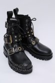 画像3: 【SALE】【10%OFF】Vivienne Westwood / コンバットバックルブーツ    37 黒  S-23-11-29-083-sk-AS-ZS (3)