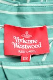 画像3: Vivienne Westwood / ストライプフリルシャツ   グリーン  S-24-01-18-007-bl-UT-ZS (3)