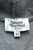 画像3: Vivienne Westwood MAN / /オーブ刺繍ジップアップパーカー   グレー  S-24-01-18-021-to-AS-ZS (3)