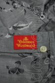 画像3: Vivienne Westwood / 高襟ジャガードブラウス  グレー  S-24-05-01-034-bl-UT-ZS (3)