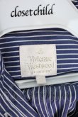 画像3: Vivienne Westwood //ストライプシャツ 8 ブルー  S-24-05-01-018-bl-AS-ZS (3)