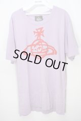 【USED】Vivienne Westwood MAN / ライトシグネチャー　Tシャツ ヴィヴィアンウエストウッド ビビアン パープル 【中古】 S-24-05-01-019-ts-UT-ZS