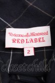 画像3: Vivienne Westwood //チェック柄ボウタイブラウス  紺  S-24-07-31-037-bl-UT-ZS (3)