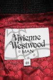 画像3: Vivienne Westwood MAN / /チェックベスト 48 グレーｘ赤  S-24-09-01-038-to-AS-ZS (3)