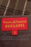 画像3: Vivienne Westwood //チェック変形プリーツスカート 2 ブラウン  S-24-09-01-062-sk-UT-ZS (3)