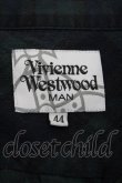 画像4: Vivienne Westwood MAN / チェックシャツ 44 グリーン  S-24-10-30-038-bl-AS-ZS (4)