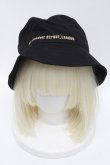 画像2: Vivienne Westwood / LONDON リップストップバケットハット  黒  S-24-10-30-007-ha-AS-ZS (2)