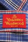 画像3: Vivienne Westwood / チェックシャツ 1ブルー  S-24-10-30-029-bl-UT-ZS (3)