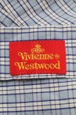 画像3: Vivienne Westwood / チェックシャツ 1サックス  S-24-10-30-030-bl-UT-ZS (3)