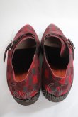 画像3: Vivienne Westwood MAN / チェックモンクストラップラバーソール 42 赤  Y-24-05-01-032-sh-SZ-ZY (3)