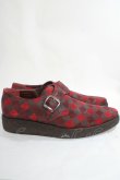 画像4: Vivienne Westwood MAN / チェックモンクストラップラバーソール 42 赤  Y-24-05-01-032-sh-SZ-ZY (4)