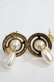 画像2: Vivienne Westwood / ACC pearl drop pierce  ゴールド  Y-24-06-30-002-ac-SZ-ZY (2)