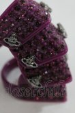 画像3: Vivienne Westwood / PESIN PAVE ARMOUR RING L パープル  Y-24-07-14-005-rg-SZ-ZY (3)