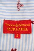 画像3: Vivienne Westwood //オーブストライプノースリーブブラウス 2 ブルー  Y-24-07-14-016-bl-SZ-ZY (3)