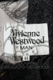 画像4: Vivienne Westwood MAN / CO/ヘリンボーンタイ付ロングコート 44 灰  Y-24-09-11-061-co-IN-ZY (4)