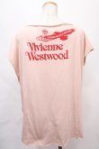 画像2: Vivienne Westwood / /MORAL OUTRAGEスクエアTシャツ 0S 薄ピンク  Y-24-09-11-007-to-SZ-ZY (2)