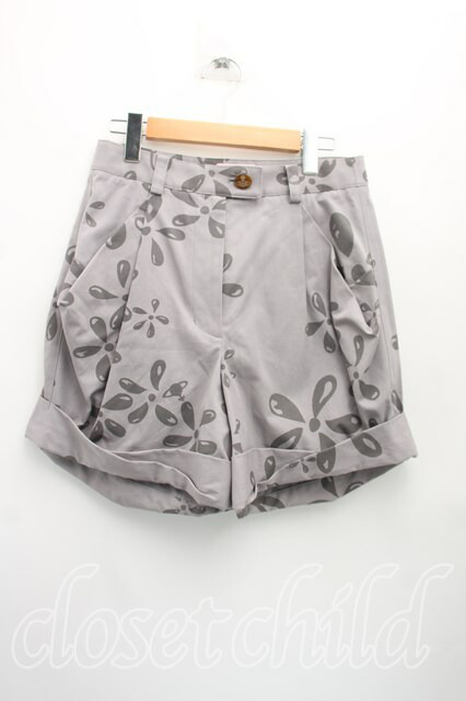 フラワーptショートパンツ Vivienne WestwoodVivienne Westwood H-23-08-27-110-pa-IN-ZH -  closetchild Vivienne westwood古着専門店