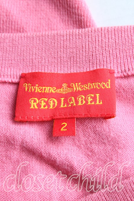 Vivienne Westwood / 単色オーブ刺繍カーディガン 2 ピンク H-23-11-05-115-to-IN-ZH -  closetchild Vivienne westwood古着専門店