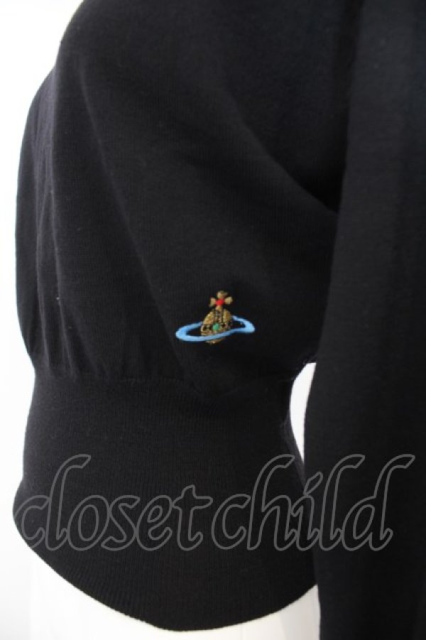 【USED】Vivienne Westwood / カラーオーブ刺繍タートルネックニットヴィヴィアンウエストウッド ビビアンS ブラック 【中古】  O-24-05-05-007-to-YM-OS