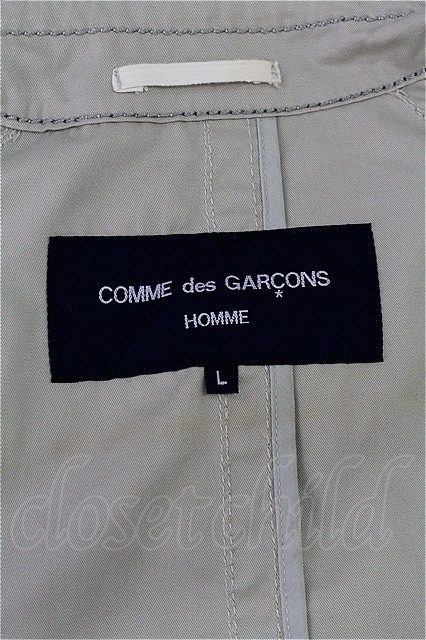 COMME des GARCONS HOMME トレンチコート 【中古】20-11-24-022t-1-CO