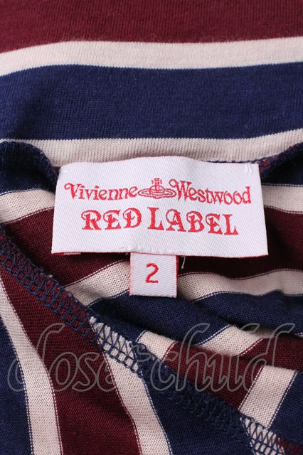 SALE】【10%OFF】【USED】ボーダー変形ワンピース Vivienne Westwood