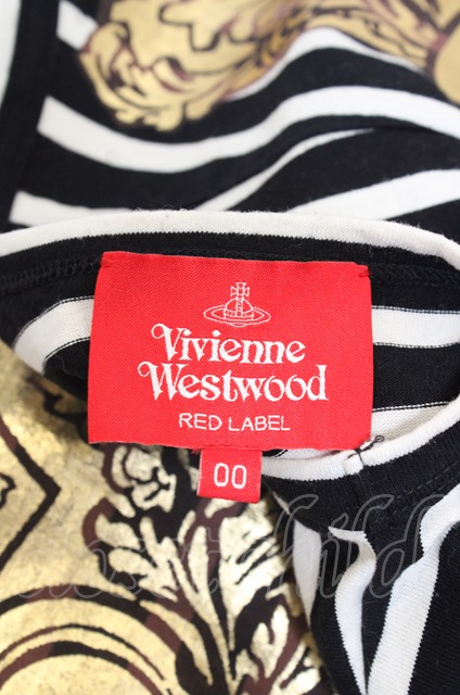 USED】箔フレームボーダーTシャツ Vivienne Westwoodヴィヴィアン