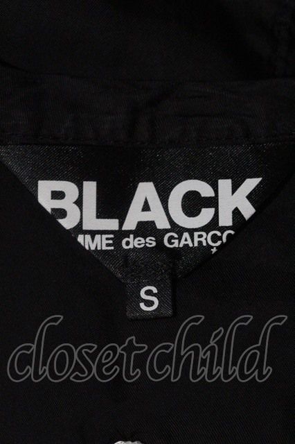 BLACK COMME des GARCONS / バック虎刺繍コート S 黒Ｘ白 I-24-03-08-002-co-HD-ZI