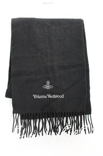 USED】Vivienne Westwood / G/ロゴ刺繍マフラーヴィヴィアンウエスト