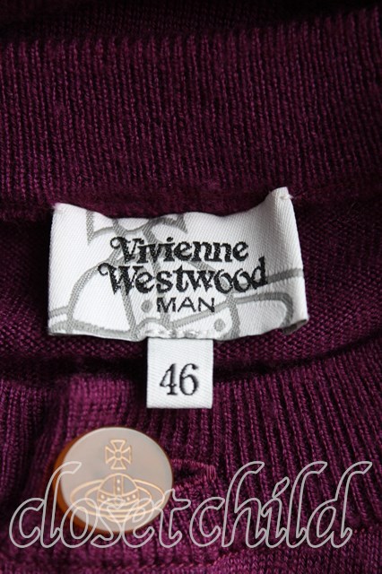USED】Vivienne Westwood / オーブ刺繍カーディガンヴィヴィアン