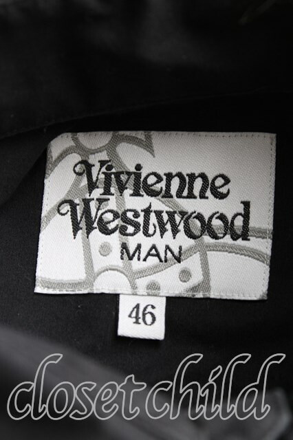 USED】Vivienne Westwood MAN / オーブ刺繍五分袖シャツヴィヴィアン