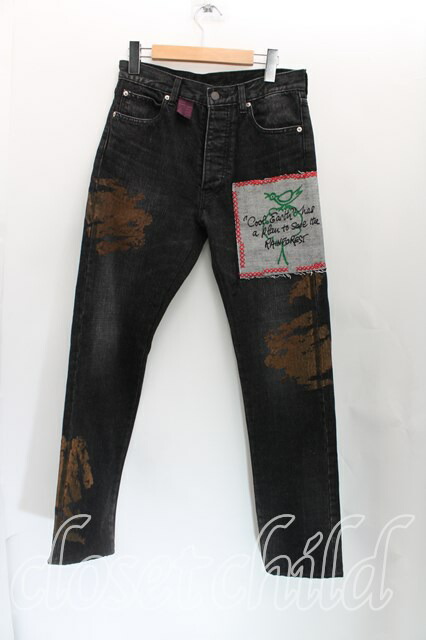 USED】Vivienne Westwood MAN / パッチワークデニムヴィヴィアンウエストウッド ビビアン 44 黒 【中古】  H-24-02-18-013-pa-OD-ZH - closetchild Vivienne westwood古着専門店