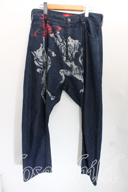 【USED】Vivienne Westwood / /アングロフィリアデニムバナナパンツヴィヴィアンウエストウッド ビビアン02 インディゴ 【中古】  H-24-04-21-123-pa-OD-ZH