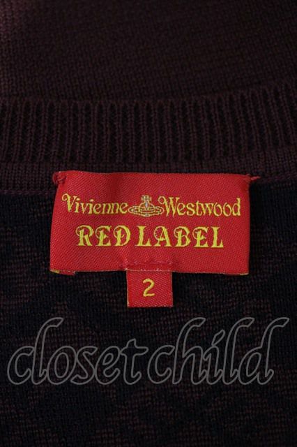 USED】Vivienne Westwood / ダイヤ総柄ニットカーディガンヴィヴィアン