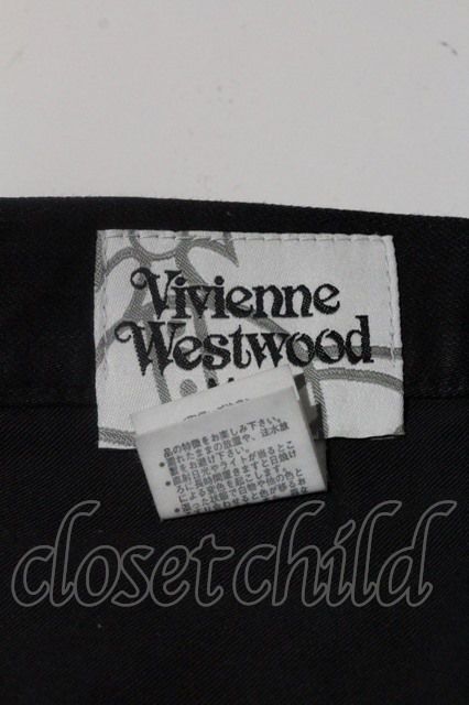 【USED】Vivienne Westwood / 後ロオーブプリントパンツヴィヴィアンウエストウッド ビビアン44 黒 【中古】  I-24-03-07-008-pa-HD-ZI