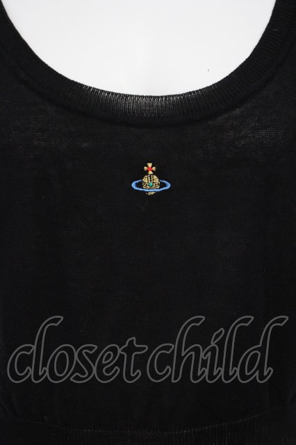 USED】Vivienne Westwood / /カラーオーブ刺繍半袖サマーニット 