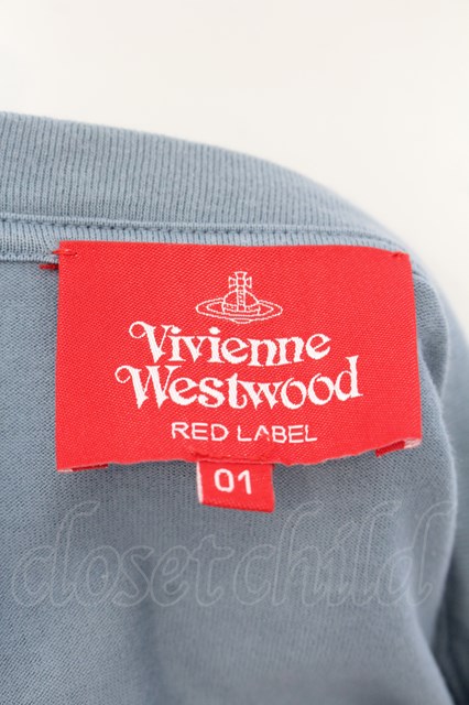 【USED】Vivienne Westwood オ-ガニック天竺フェルトORBパッチカットソーヴィヴィアンウエストウッド ビビアン01 グレー  【中古】 O-24-07-07-038-to-YM-OS