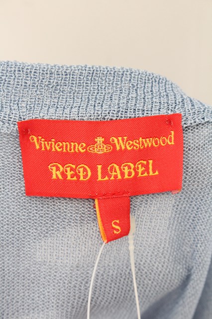 【USED】Vivienne Westwood ハートオーオーブサマーニットベストヴィヴィアンウエストウッド ビビアンS サックス 【中古】  O-24-08-11-018-to-IG-OS