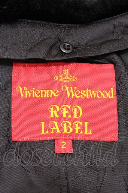 【USED】Vivienne Westwood / 襟ファーモヘアコートヴィヴィアンウエストウッド ビビアン 【中古】 2 グレー  Y-23-10-25-064-co-SZ-ZY